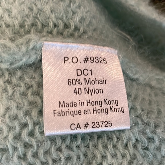 Talula Babaton mint green mohair blend cardigan (sz xx small) - Picture 6 of 7